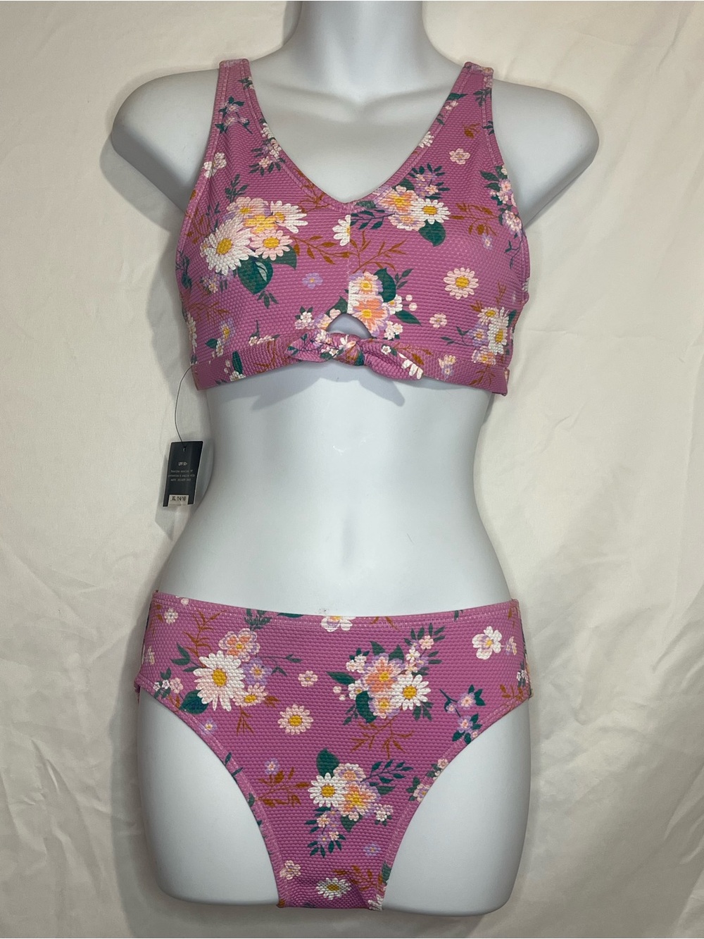Art class Purple Floral Two-Piece Bikini Set